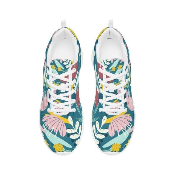 Colorful Leaves Women's Mesh Athletic Sneakers