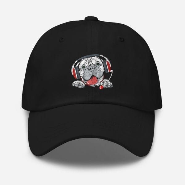 Dog with Headphones - Hat