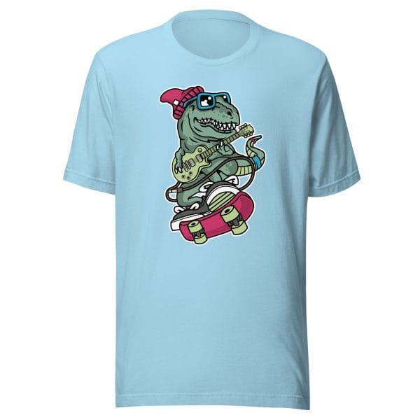 Dinosaur Rides a Skateboard - Unisex t-shirt