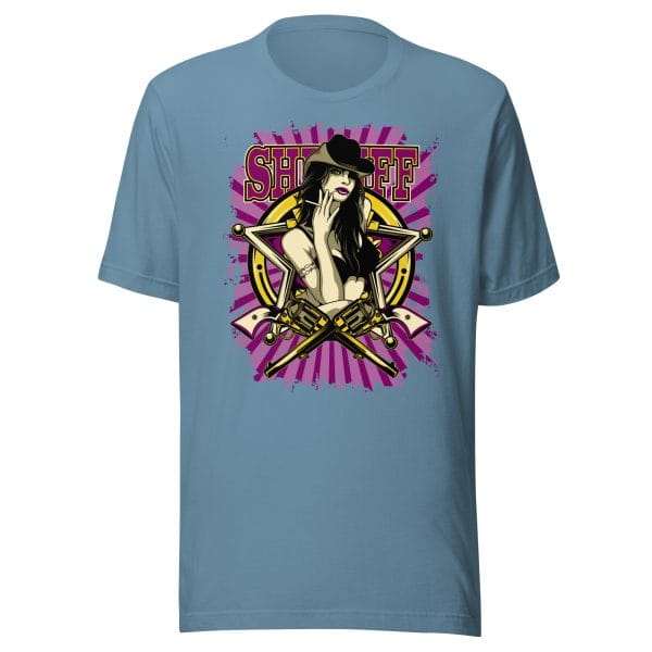 Badass Girl Sheriff - Unisex t-shirt