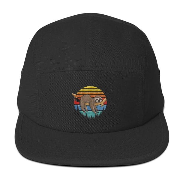 Lazy Sloth Sleep - Five Panel Cap