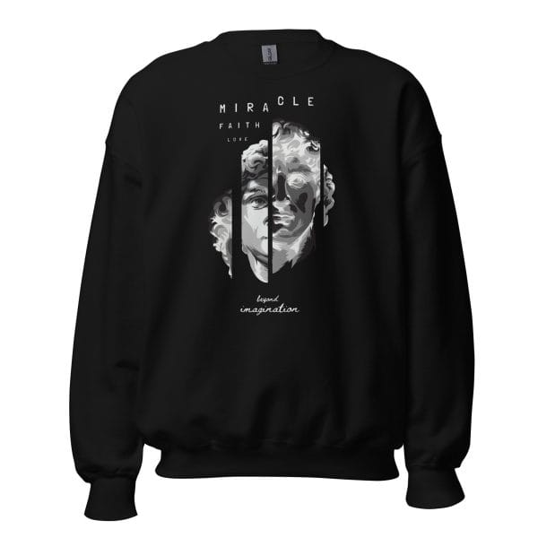 Typography Slogan Sweatshirt featuring a bold and minimalist typography design.