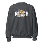 Rich Bear 2 Sweatshirt featuring a bold and luxurious plush bear with dollar bills design.