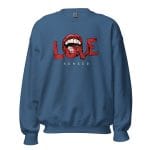 Love Hunger Sweatshirt featuring a bold and provocative design.