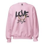 Love and Style Sweatshirt featuring a bold and chic design.
