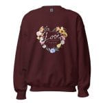 Love Required Sweatshirt featuring a bold and heartfelt design.