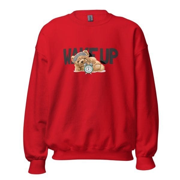 Wake Up Sweatshirt featuring a bold and motivational design.