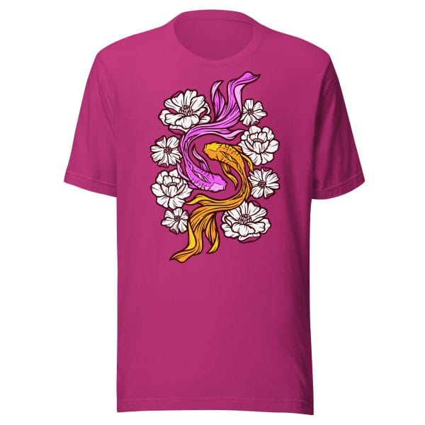 Fish and Flowers - Unisex t-shirt