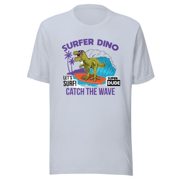 Surfer Dino - Unisex t-shirt