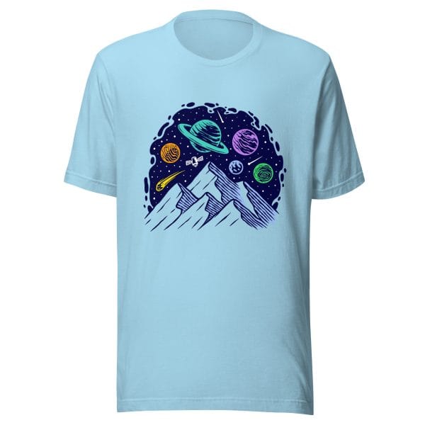 Mountains and Space - Unisex t-shirt