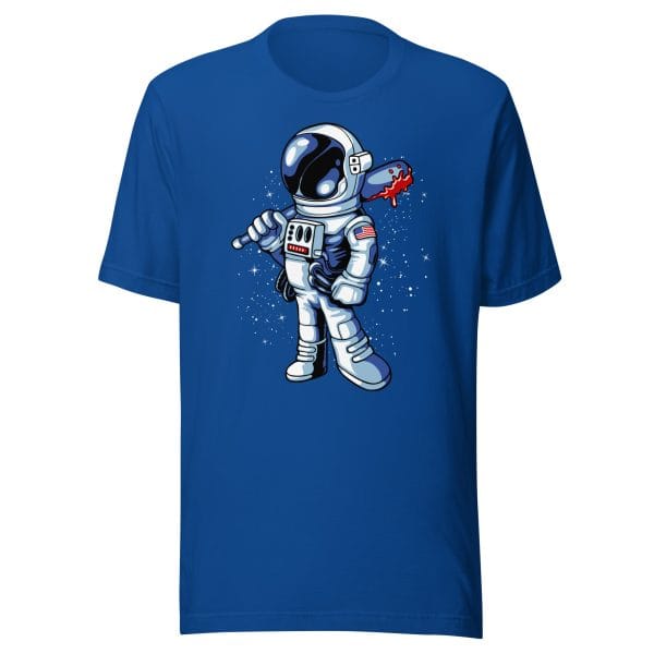 Astronaut with Bat - Unisex t-shirt