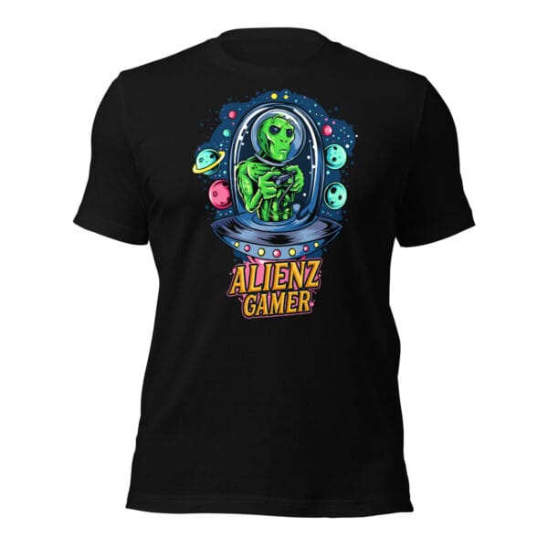 Alienz Gamer - Unisex t-shirt with Double-Sided Print