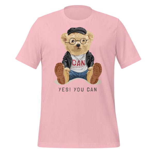 Yes! You Can Slogan with Cute Bear - Unisex t-shirt