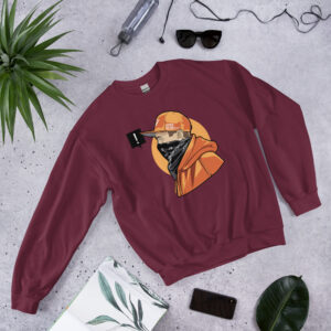 The Masked Man Sweatshirt featuring a bold masked man design