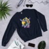 Space Explorer Sweatshirt featuring a bold cosmic space exploration design.