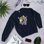 Space Explorer Sweatshirt featuring a bold cosmic space exploration design.