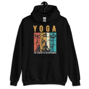 Yoga - Find Your Light Hoodie featuring a bold and serene yoga-inspired design.