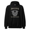 Protected by the Power of Odin Hoodie featuring a bold Norse mythology-inspired design.