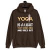 My Yoga Journey Hoodie featuring a unique yoga-inspired design.