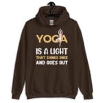 My Yoga Journey Hoodie featuring a unique yoga-inspired design.