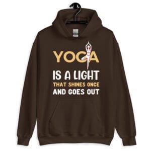 My Yoga Journey Hoodie featuring a unique yoga-inspired design.