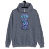 Cute but Psycho Hoodie featuring a bold horror teddy bear illustration.