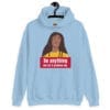 Joyful Living Hoodie featuring an inspiring and uplifting design.