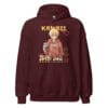 Kawaii Zen Hoodie featuring an adorable anime character holding a bubble tea cup.