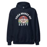 Cosmic Yoga Hoodie featuring a stunning cosmic yoga design.