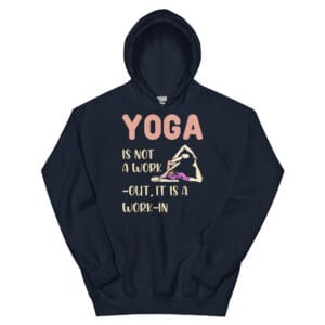 My Yoga Story Hoodie featuring a unique yoga-inspired design.