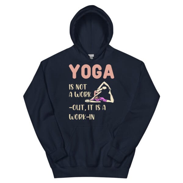 My Yoga Story Hoodie featuring a unique yoga-inspired design.