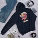 Cosmic Composer Hoodie featuring a bold and ethereal celestial composer illustration.