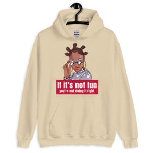 Fun First Hoodie featuring a cheerful and uplifting design.