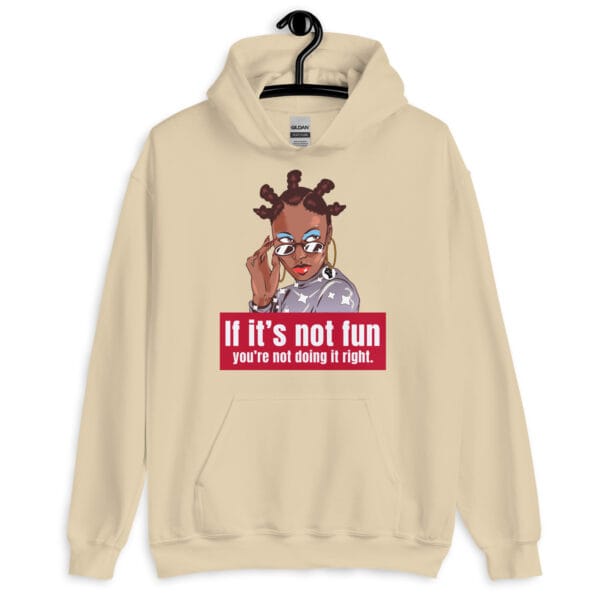 Fun First Hoodie featuring a cheerful and uplifting design.