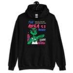 Area 51 Hoodie featuring a bold hip-hop alien magazine-inspired print.