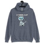 Robo Cat Hoodie featuring a bold cyber cat illustration.