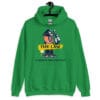 Pig in a Uniform Hoodie featuring a satirical pig in a police uniform print.