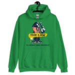 Pig in a Uniform Hoodie featuring a satirical pig in a police uniform print.
