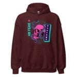 Courageous Skull Hoodie featuring a striking skull print.