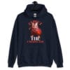 Feline Force Hoodie featuring a dynamic cat with a bow and arrows.