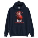 Feline Force Hoodie featuring a dynamic cat with a bow and arrows.