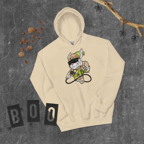 Bunny Beats Hoodie featuring a vibrant and energetic bunny print.