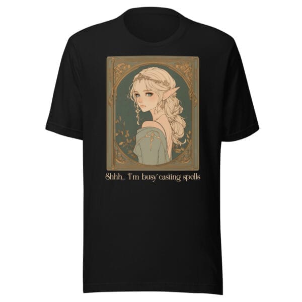 Shhh... I'm busy casting spells - Unisex t-shirt