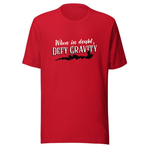 When in doubt, DEFY GRAVITY - Unisex t-shirt