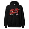 Feel the Horror Unisex Hoodie with a bold horror-inspired graphic.
