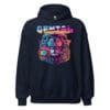 Future Lion Unisex Hoodie with a lion wearing sunglasses graphic.