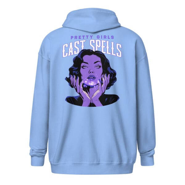 Pretty Girls Cast Spells - Unisex heavy blend zip hoodie