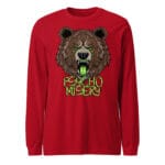 Psycho Misery Tee featuring a bold and menacing bear illustration