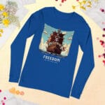 Freedom on the High Seas Tee featuring a bold nautical-themed illustration