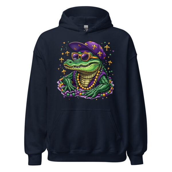 Mardi Gras Gator - Unisex Hoodie